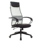 Кресло руководителя Бюрократ CH-607 светло-серый TW-02 сиденье черный сетка / ткань с подголов. крестовина пластик