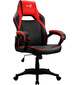 Кресло игровое Aerocool AС40C AIR черный / красный сиденье черный / красный полиуретан крестов.