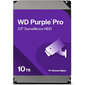 Western Digital Purple Pro HDD 3.5" SATA 10Tb,  7200 rpm,  512MB buffer  (DV&NVR + AI),  WD102PURP,  1 year