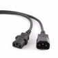 Кабель питания сист.блок-монитор Cablexpert PC-189-VDE-5M,  5м,  C13-C14,  VDE,  10А,  Сечение провода: 0, 75 мм2,  черный,  с заземлением