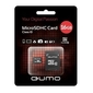 Micro SecureDigital 16Gb QUMO QM16GMICSDHC10U1 {MicroSDHC Class 10 UHS-I,  SD adapter}