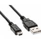 Кабель USB 2.0 A-->mini-B 5P  (1м) черный TELECOM <TC6911BK-1.0M>