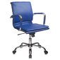 Бюрократ CH-993-Low / blue,  Кресло,  низкая спинка,  синий,  иск.кожа