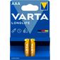 Батарейка Varta LONGLIFE LR03 AAA BL2 Alkaline 1.5V  (4103)  (2 / 20 / 100)