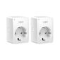 TP-Link Tapo P100 (2-pack) Mini Smart 2.4 GHz Wi-Fi Socket,  2 units,  220-240 V,  Max Load 10 A,  Bluetooth 4.2  (onboarding only)