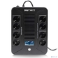 SMARTWATT UPS SAFE PRO LCD 800 {линейно-интерактивный,  800 / 480 ВА / Вт,  напольный / настенный,  LCD дисплей,  Shuko CEE7 / 4 - 8 шт.  (4 шт. с резервным питанием,  4 шт. - сетевой фильтр}