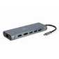 Cablexpert A-CM-COMBO8-01 Адаптер интерфейсов Cablexpert A-CM-COMBO8-01,  USB-C 8-в-1  (Type-C,  USB3.0,  HDMI,  DisplayPort,  VGA)