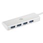Разветвитель USB-C Digma HUB-4U3.0-UC-S 4порт. серебристый