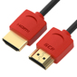 Greenconnect Кабель SLIM 3.0m HDMI 2.0,  красные коннекторы Slim,  OD3.8mm,  HDR 4:2:2,  Ultra HD,  4K 60 fps 60Hz,  3D,  AUDIO,  18.0 Гбит / с,  32 / 32 AWG,  GCR-51601