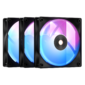 Комплект вентиляторов для корпуса Ocypus Delta F12 ARGB 3 IN 1 BK  (Delta-F12-BK3AM00X-GL)