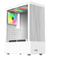 Корпус для ПК ACD Citadel 108W ATX,  Type-C + 2XUSB ports + HD audio combo,  Mesh,  TG,  White.