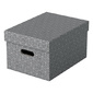 Короб для хранения Esselte 628283 М складной 265x205x365мм серый картон