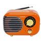 Радиоприемник настольный Telefunken TF-1682B оранжевый / золотистый USB microSD