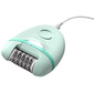 Эпилятор Philips /  Эпилятор,  питание от сети,  металлическая система эпиляции,   моющаяся  головка,  подсветка,  массажная насадка,  насадка для эпиляции чувствительных участков,  щеточка для чистки,  чехол