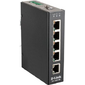 D-Link DIS-100E-5W / A1A Промышленный неуправляемый коммутатор с 5 портами 10 / 100Base-TX,  функцией энергосбережения и поддержкой QoS