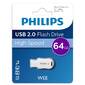 Флеш накопитель 64GB PHILIPS WEE 2.0 64GB,  USB 2.0