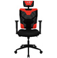 Кресло игровое Aerocool Guardian черный / красный сиденье черный эко.кожа / сетка крестов. нейлон