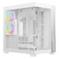 Корпус ПК без блока питания /  Case Ocypus Delta C74 WH ARGB,  Midi-Tower,  TG,  2x120mm ARGB,  2xUSB-A 3.0 + 1xUSB-C 3.1,  ATX,  mATX,  mITX White