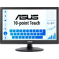 ASUS 15.6" VT168HR Touch LED,  16:9,  1366x768,  5ms,  220cd / m2,  100M:1,  90° / 65°,  D-SUB,  HDMI,  USB-B upstream,  60Hz,  регул. наклона,  VESA,  Black,  90LM02G1-B04170 3 years