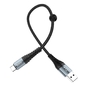HOCO HC-10567 X38 /  USB кабель Type-C /  1m /  2.4A /  Нейлон /  Black