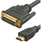Кабель аудио-видео Lazco WH-141 HDMI  (m) / DVI-D (m) 15м. Позолоченные контакты черный  (WH-141 (15M))