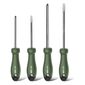 Отвертка Deli Набор отверток "Home Series Green" Deli HT1004L 4шт SL5x100+SL6x150+PH1x100+PH2x150,  эксклюзивный дизайн,  рукоятка из высококачественного софттач пластика