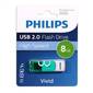 Флеш накопитель 8GB PHILIPS VIVID2.0 8GB,  USB 2.0