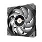 Вентилятор Thermaltake TOUGHFAN 12 Turbo High Static Pressure Radiator Fan  (Single Fan Pack) 120?120?25mm  (28.1 dB-A,  12 V,  2, 76W,  500~2500 R.P.M  (PWM),  4 PIN  (PWM))  (CL-F121-PL12GM-A) Ret