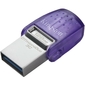 Kingston DTDUO3CG3 / 128GB 128Gb DataTraveler microDuo 3C USB3.0 фиолетовый