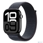 Смарт-часы Apple Watch Series 10 A2999 46мм 2.1" OLED корп.черный Sport Loop рем.черный разм.брасл.:O / S  (MWWR3LW / A)
