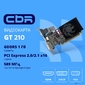 Видеокарта CBR G210 1Gb GDDR5,  64bit,  589Mhz,  1*HDMI + 1*DVI + 1*VGA,  31W,  Ret [VGA-STX210-1G-RTL]