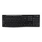 Logitech K270,  Wireless Keyboard K270,  104+8кн.,  беспров.,  черно-серый,  USB,  ret