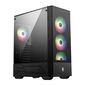 MSI MAG FORGE 112R,  ATX,  BLACK,  WINDOW,  2x3.5",  Compatible with 2.5"  (Max up to 5x2.5"),  2xUSB 3.2 Gen 1,  FRONT 3x120mm ARGB,  REAR 1x120mm ARGB