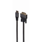 Cablexpert Кабель HDMI-DVI ,  4K,  19M / 19M,  1.8м,  single link,  пакет  (CC-HDMI-DVI-4K-6)