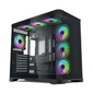 Корпус для ПК Forza Forza FZ-G42B Seaview TG ATX Case,  black,  w / o psu,  Curved Tempered glass front panel,  1x3, 5",  3x2, 5
