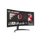 LG UltraWide 34WR50QC-B 34" Curved VA monitor,  3440x1440,  300cd / m2,  21:9,  5мс  (GtG),  HDMIx2,  DP,  100Hz,  178 / 178,  FreeSync,  HDR 10,  VESA  (100x100 мм)