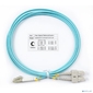 Cabeus FOP-50-LC-SC-2m Шнур оптический duplex LC-SC 50 / 125 mm OM3 2м LSZH