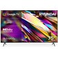 Телевизор LED Hyundai 75" H-LED75BU7011 Google TV Frameless черный 4K Ultra HD 60Hz DVB-T DVB-T2 DVB-C DVB-S DVB-S2 USB WiFi Smart TV