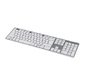 Клавиатура Hama Rossano механическая белый / серебристый USB slim