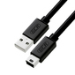 Greenconnect Кабель интерфейсный USB 2.0 1m [GCR-UM2M5P-BB2S-1.0m] Premium AM  /  mini 5P,  28  /  28 AWG двойное экранирование,  антифриз,  черный