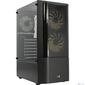 Корпус MidTower AeroCool Quantum-G-BK-v2  (черный) без Б / п,   ATX 3FRGB Fan on front panel