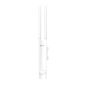 300Mbps Wireless N Outdoor Access Point,  300Mbps at 2.4GHz,  802.11b / g / n,  1 10 / 100Mbps LAN,  Passive PoE,  Centralized Management  (Wireless Controller Supported),  5dBi External Omni Antennas,  Pole / wall Mounting