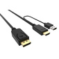 Кабель аудио-видео Buro HDMI  (m) / DisplayPort  (m) 3м. Позолоченные контакты черный  (HDMI-DP-3M)