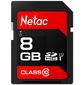 Netac P600 SDHC 8GB C10 up to 20MB / s,  retail pack