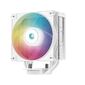DEEPCOOL AG400 DIGITAL WH ARGB LGA1700 / 1200 / 115X / AM5 / AM4  (9шт / кор,  TDP 220W,  PWM,  ARGB Fan 120mm,  4 тепл. трубки,  белый) RET