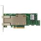 HBA-адаптер Broadcom SAS 9400-8i8e SGL  (05-50031-02) PCIe 3.1 x8 LP,  Tri-Mode SAS / SATA / NVMe 12G HBA,  16port (2*int SFF8643+2*ext SFF8644),  3516 IOC