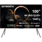 Телевизор QLED Skyworth 100" 100Q79H MaxScreen TV Frameless черный / коричневый 4K Ultra HD 144Hz MEMC DVB-T DVB-T2 DVB-C DVB-S DVB-S2 USB WiFi Smart TV