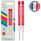 Стержень шариковый Parker QuinkFlow Basic Z09  (CW2166545) M 1мм красные чернила блистер  (2шт)