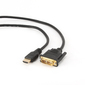 Кабель-переходник DVI-D Single Link<->HDMI Gembird "CC-HDMI-DVI-6",  с позолоченными контактами  (1.8м)