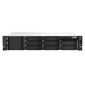 QNAP TS-873AeU-RP-4G NAS 8 HDD trays, 2x 2.5 GbE. 64-bit 4-core AMD V1500B 2,2 GHz, 4 GB. RAM (1*4 GB) up to 32GB (2*16 GB), 2 x M2 2280 (PCIe Gen3 x 1), 2xPSU W/o rail kit RAIL-B02